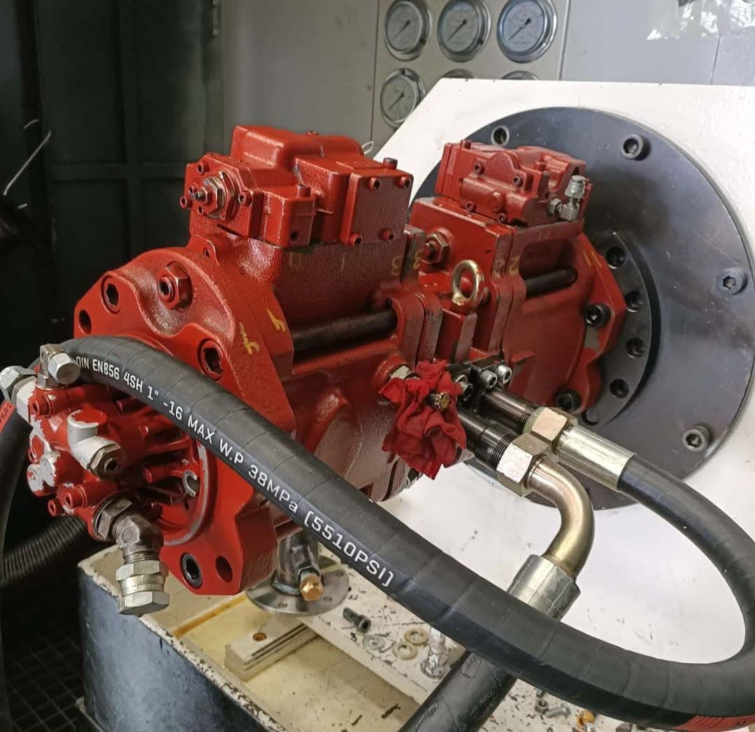 Pump on the test bench